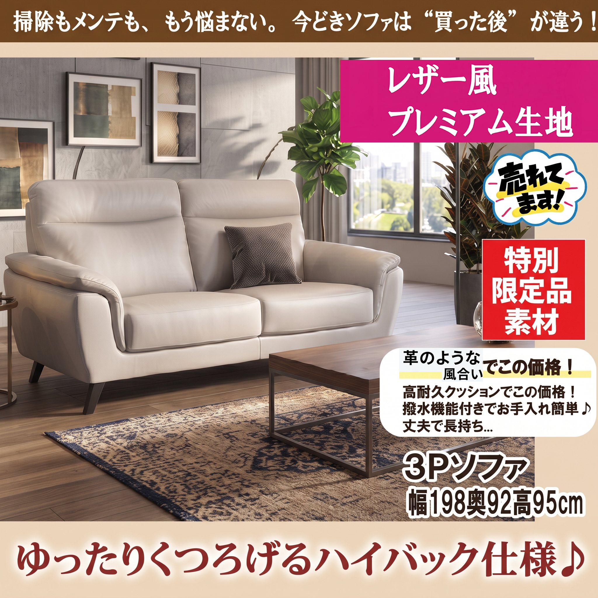 掃除もメンテも、もう悩さない。今どきソファは“買った後”が違う!