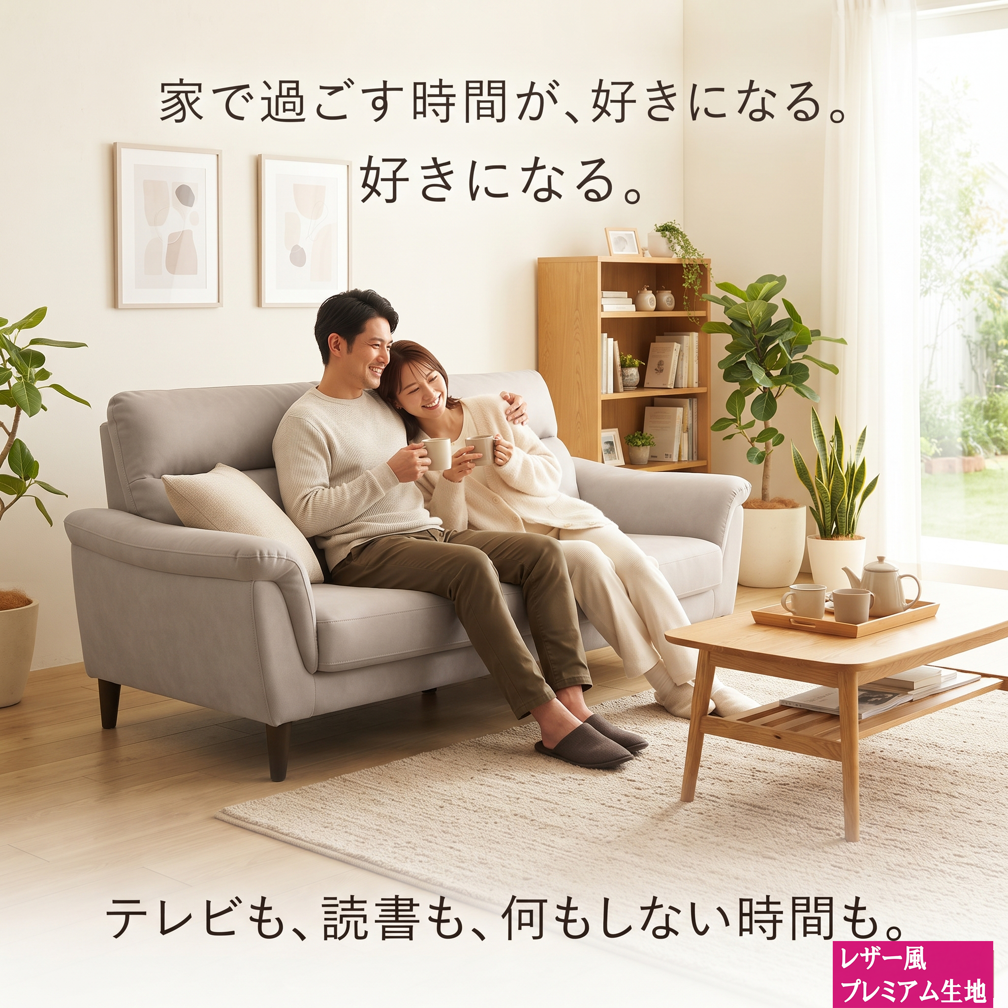 家で過ごす時間が、好きになる。テレビも、読書も、何もしない時間も。