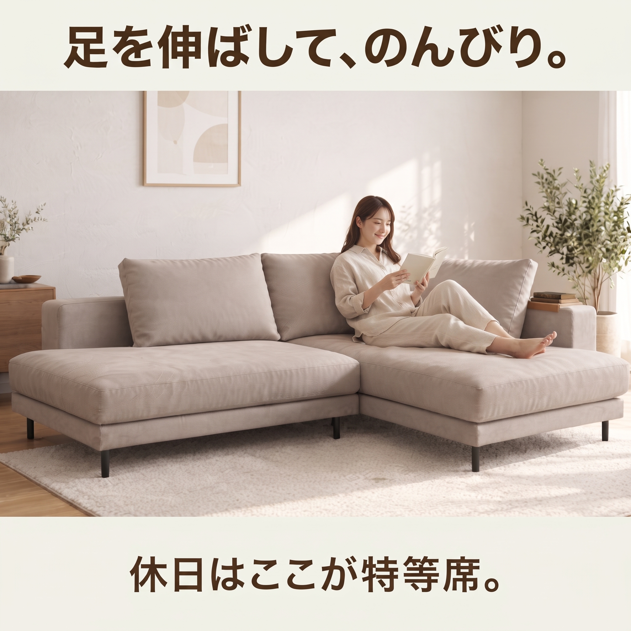 足を伸ばして、のんびり。休日はここが特等席