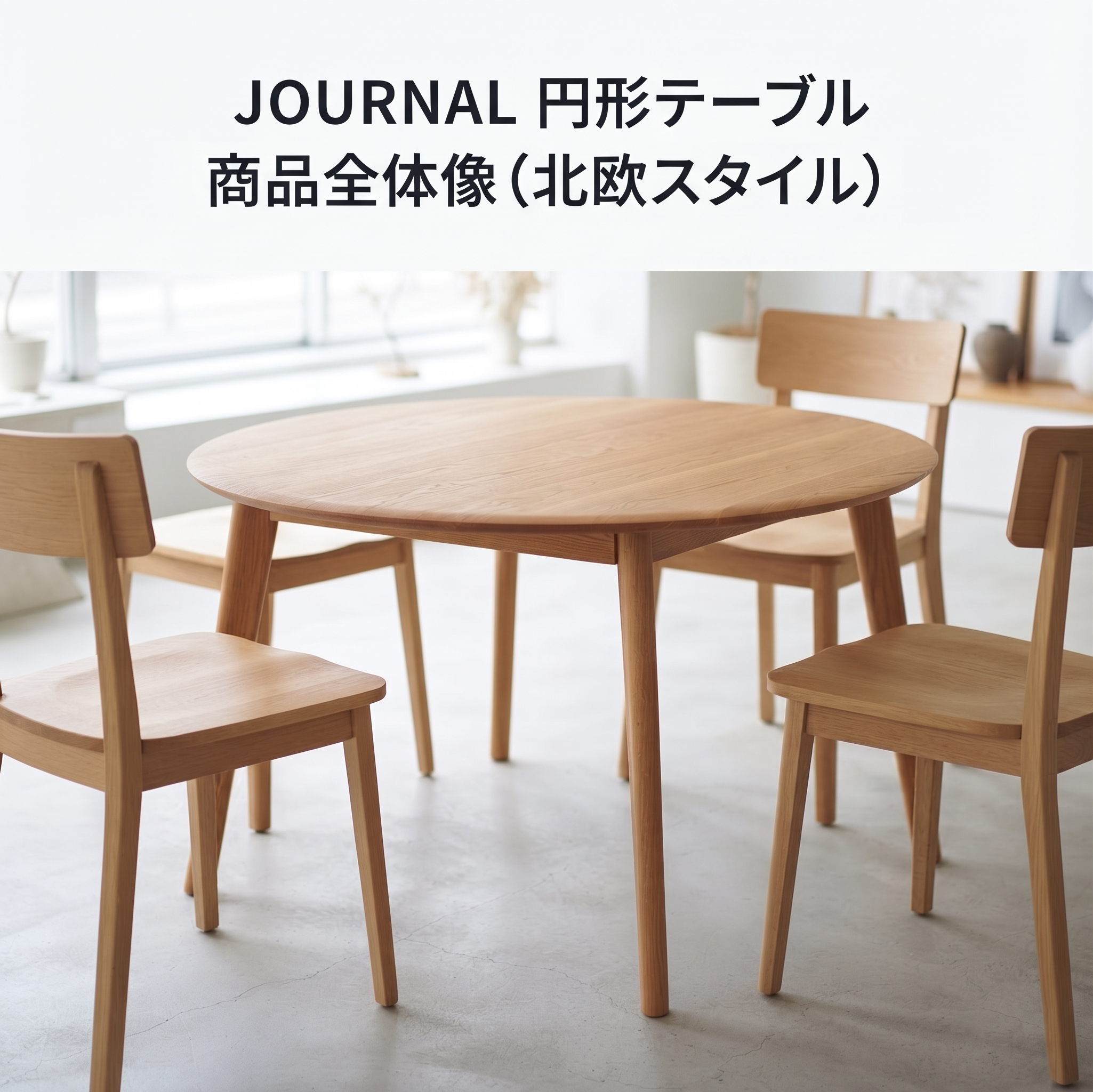 JOURNAL 円形テーブル 商品全体像 北欧スタイル
