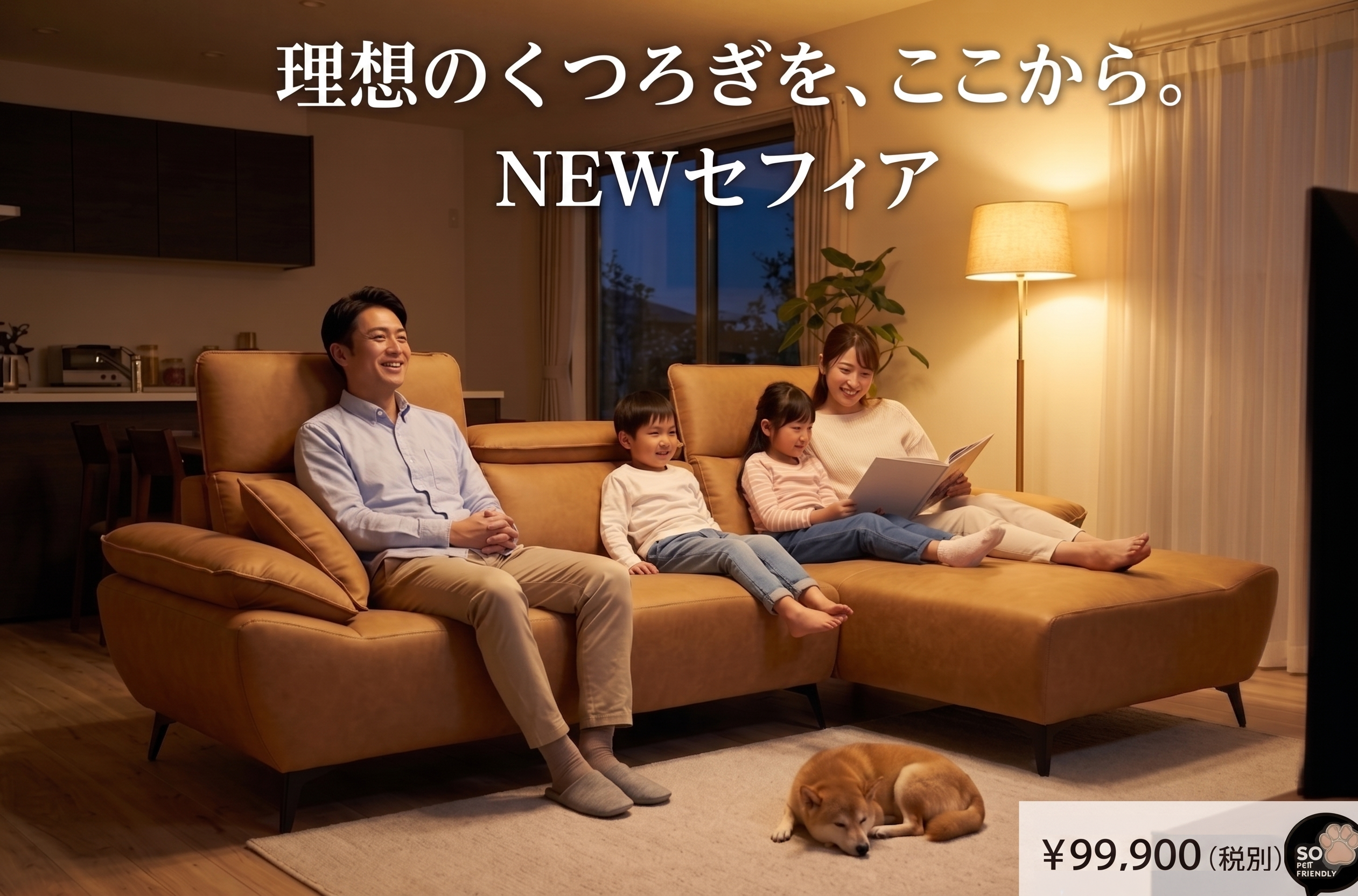 理想のくつろぎを、ここから。NEWセフィア