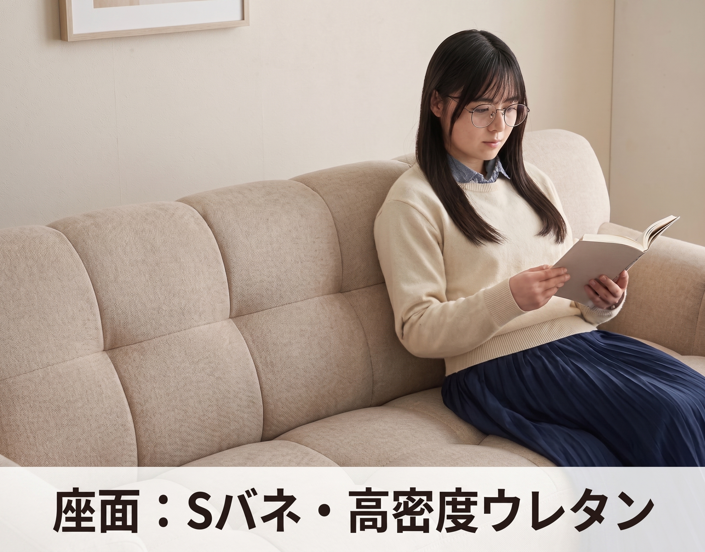 座面:Sバネ・高密度ウレタン
