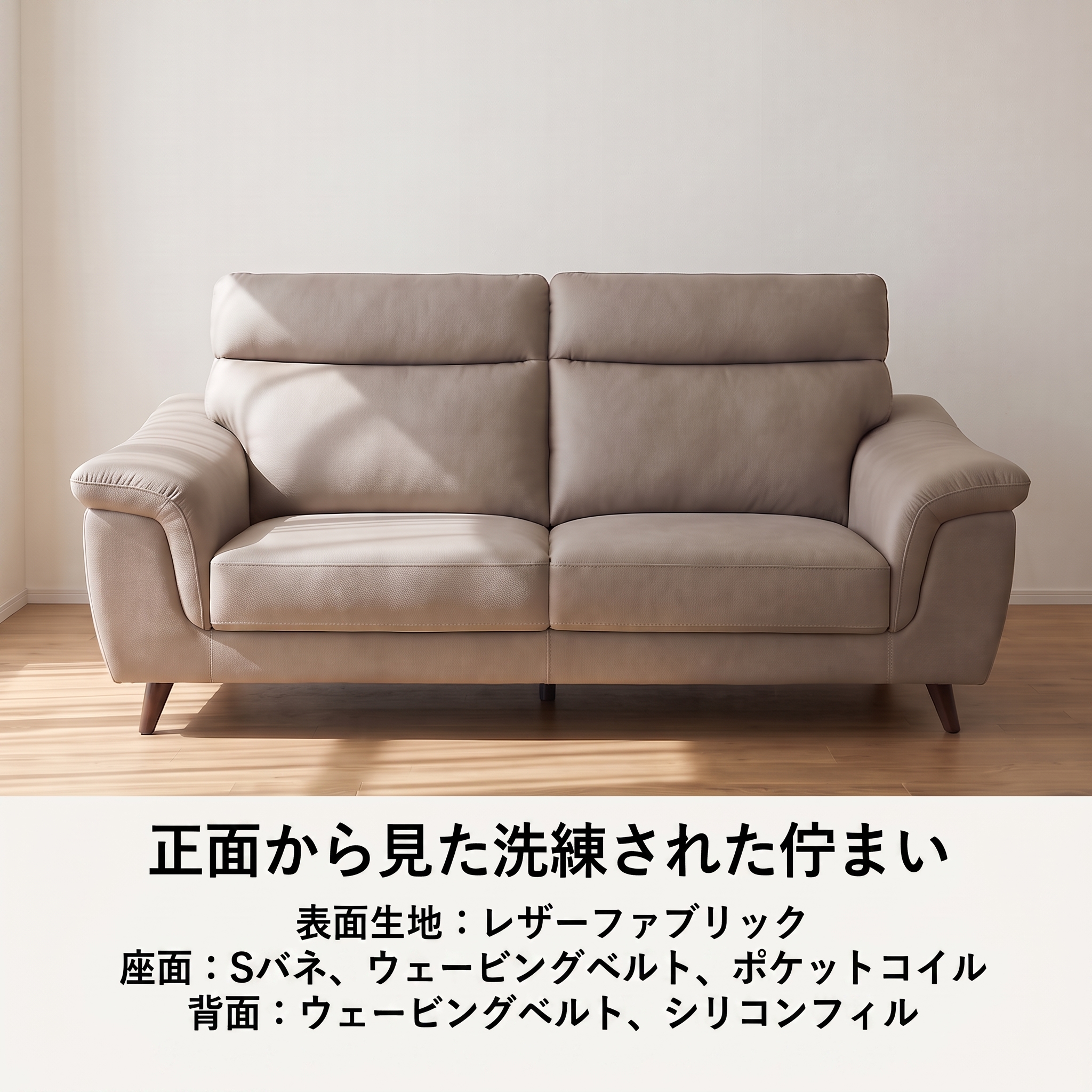 正面から見た洗練された佇まい